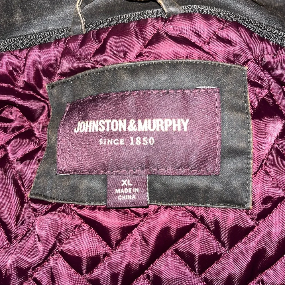 Johnston & Murphy Brown Military Field Jacket Utilitarian Design- XL - Picture 7 of 10